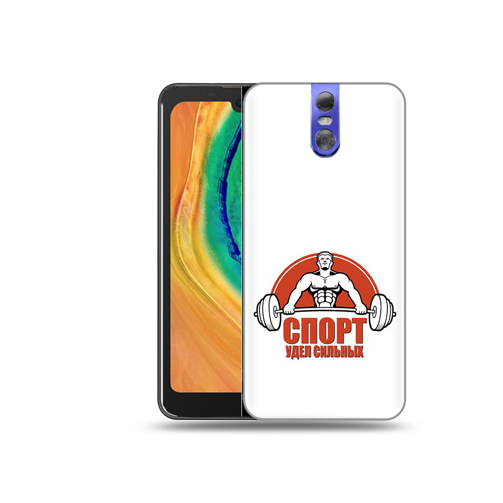 

Чехол MyPads Tocco для Doogee BL7000 бодибилдинг спорт, Прозрачный, Tocco