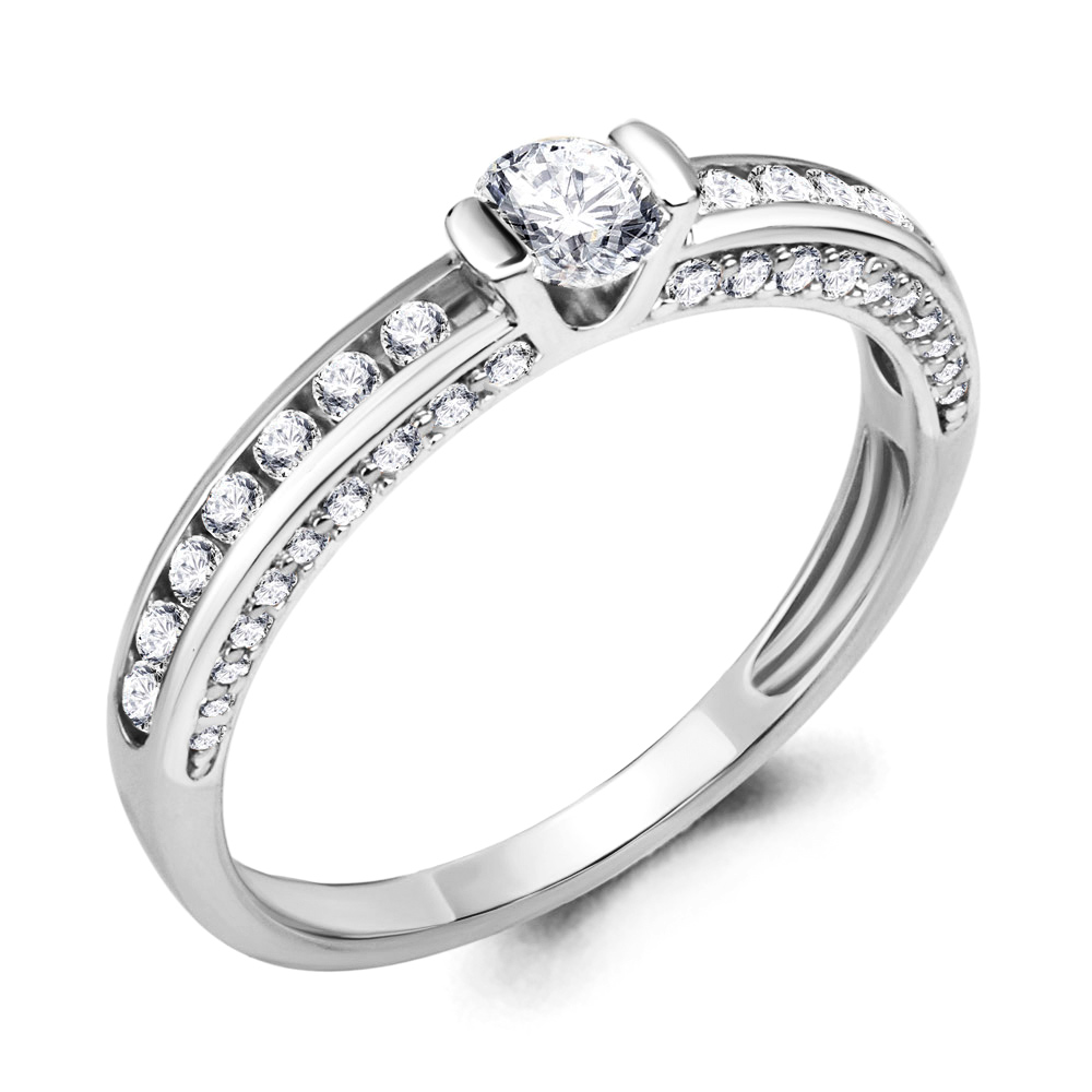 

Кольцо из серебра с фианитом Aquamarine Aquamarine 665541А_925_р р. 17, 665541А_925_р