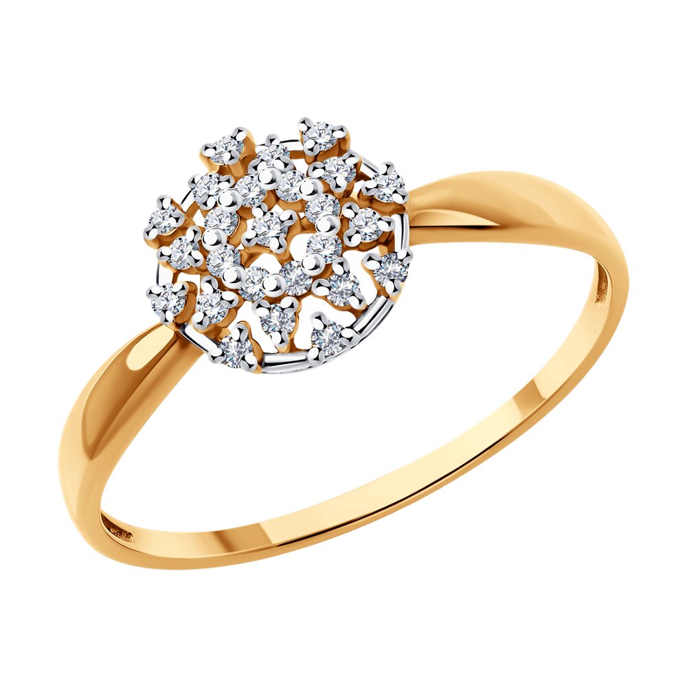 

Кольцо из красного золота с бриллиантом р. 20 Diamant 51-210-02083-1, 51-210-02083-1