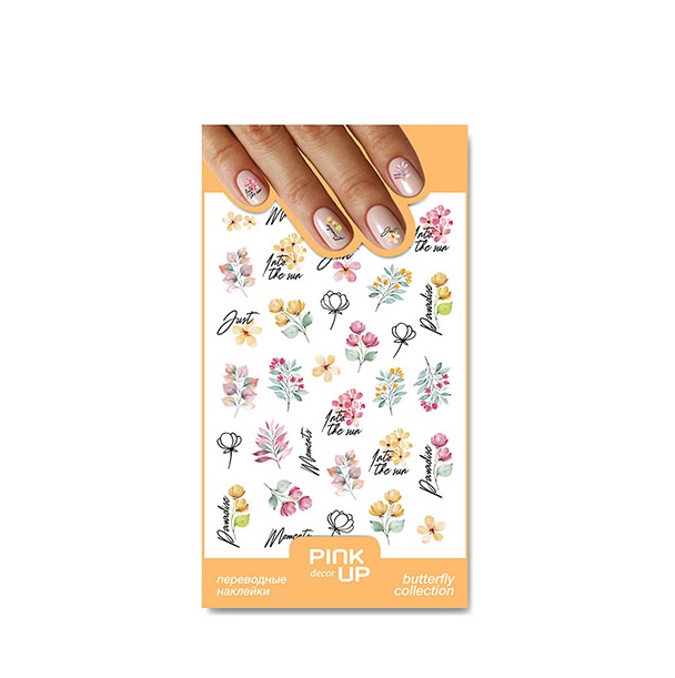 

Наклейки для ногтей Pink Up Decor 2D переводные, 901, 3 г