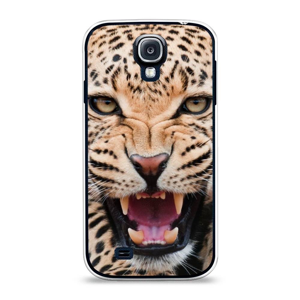 

Чехол на Samsung Galaxy S4 "Леопард 3d", Бежевый;черный, 23950-6