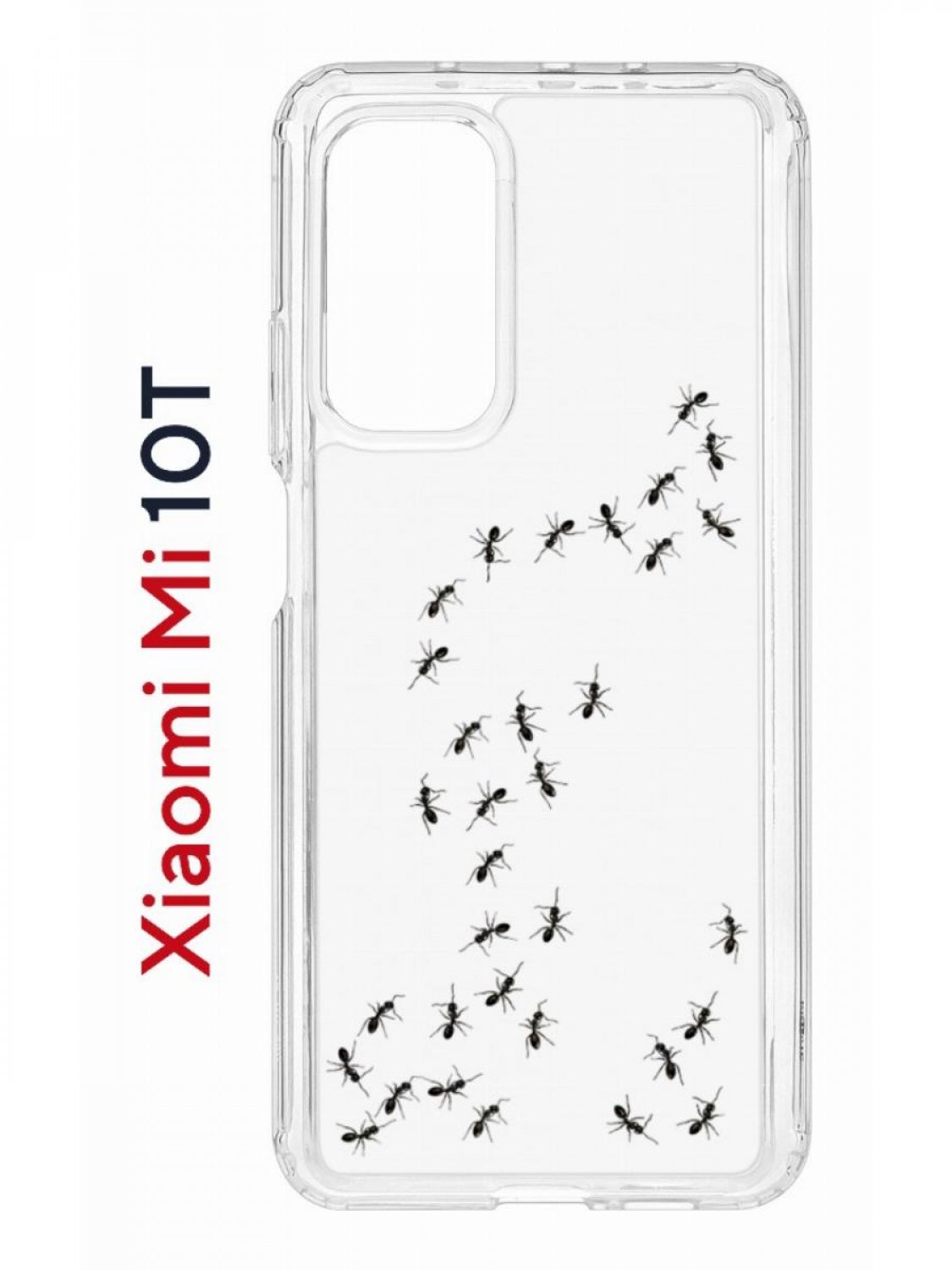 Чехол на Xiaomi Mi 10T/Mi 10T Pro Kruche Print Муравьи,противоударный бампер с принтом