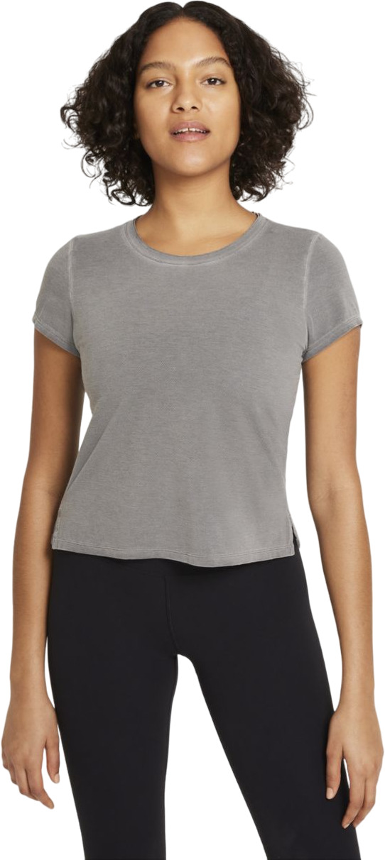 

Футболка женская Nike W Dri-Fit S/S Top серая L, W Dri-Fit S/S Top