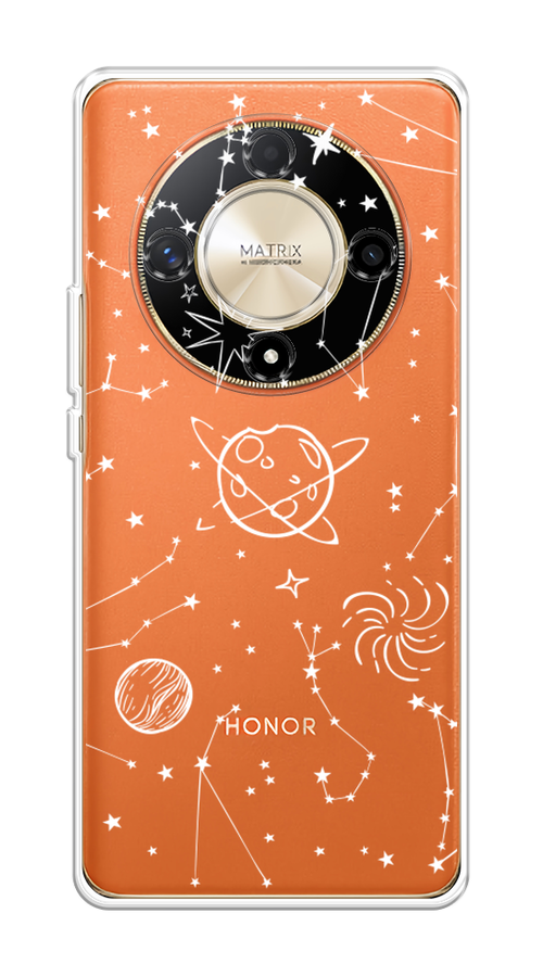 

Чехол на Honor X9B "Планеты в космосе", Белый, 6122550-1