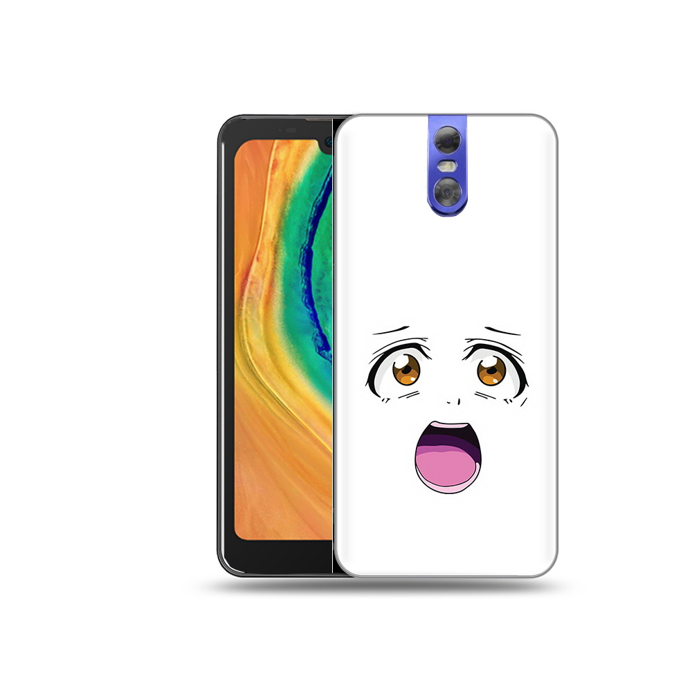 

Чехол MyPads Tocco для Doogee BL7000 аниме лицо, Прозрачный, Tocco