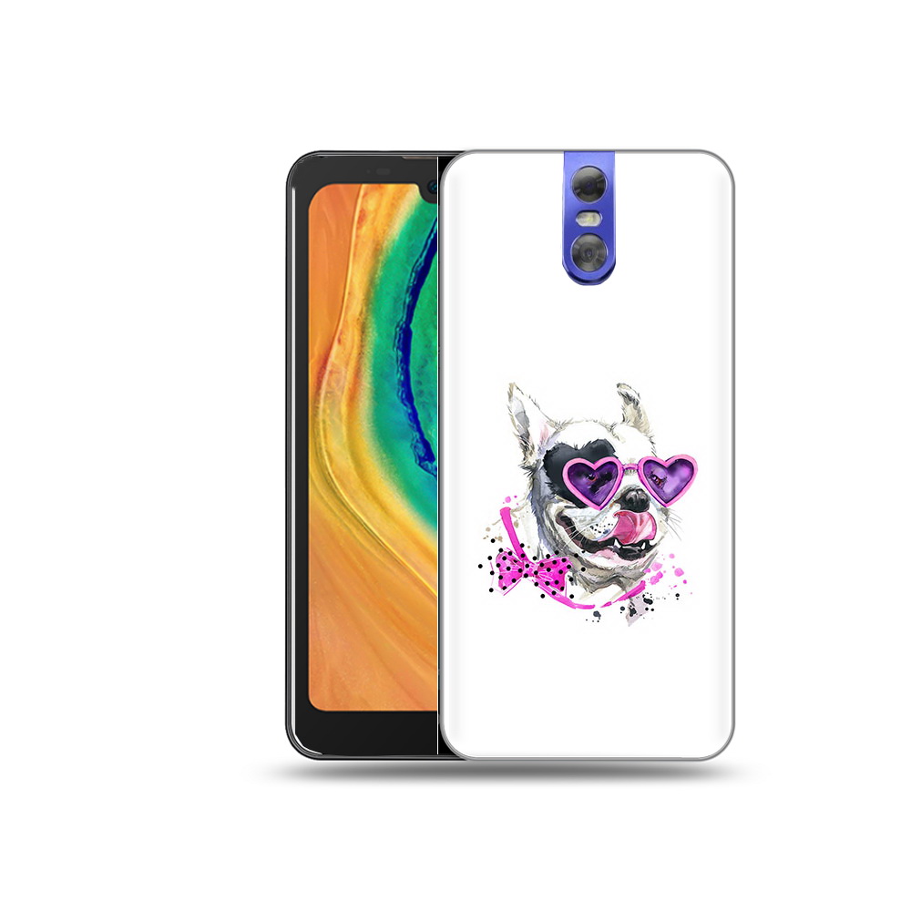 

Чехол MyPads Tocco для Doogee BL7000 акварельный пёс, Прозрачный, Tocco