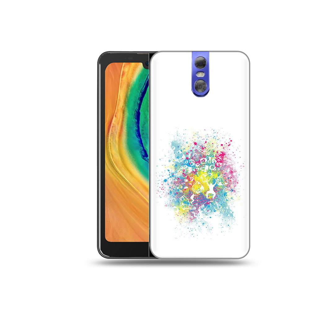 

Чехол MyPads Tocco для Doogee BL7000 акварель абстракция, Прозрачный, Tocco