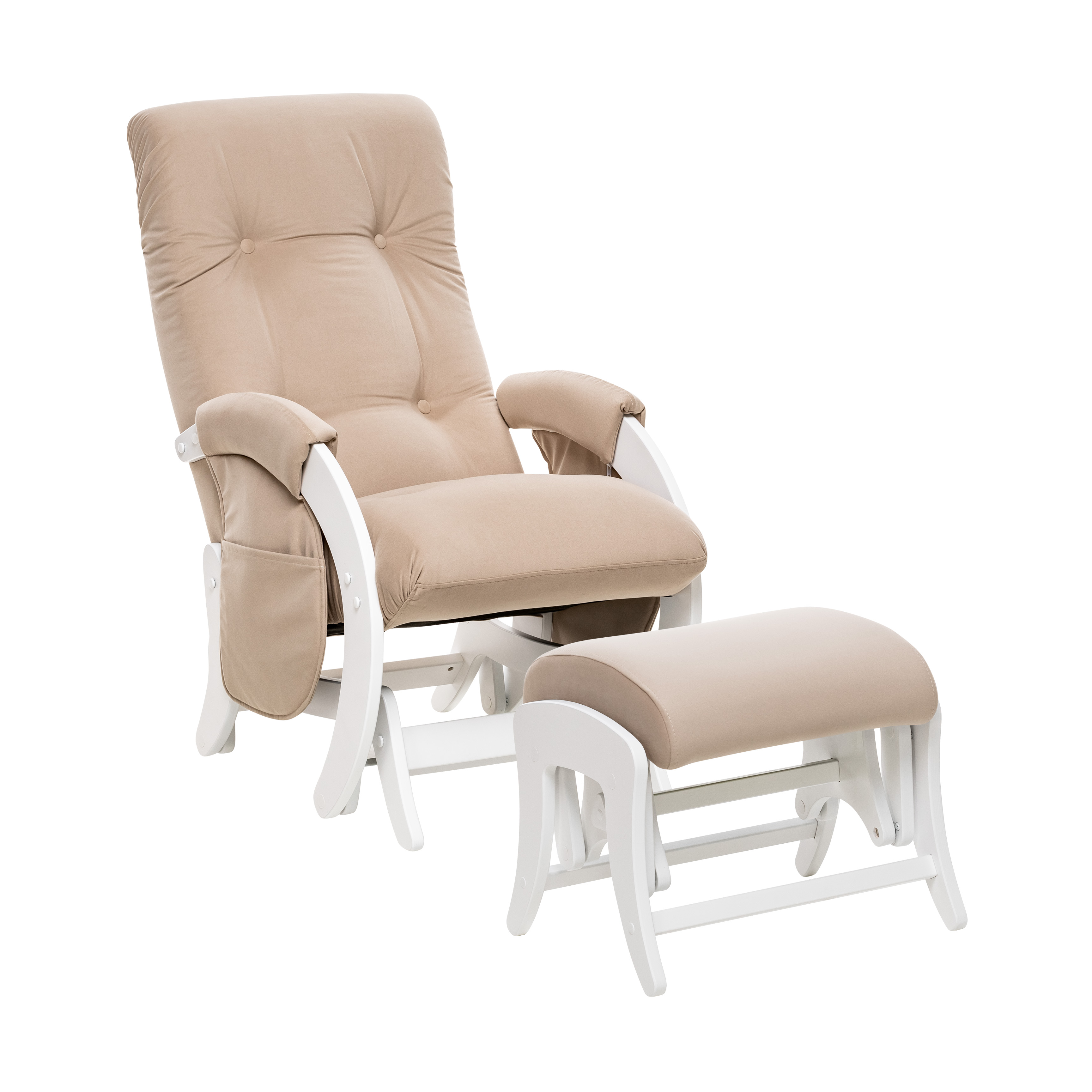 Кресло для кормления Milli Комплект Smile дуб молочный/V18 Дуб молочный/V18 Vanilla комплект штор для кухни шарм 285х160 см какао молочный пэ 100%