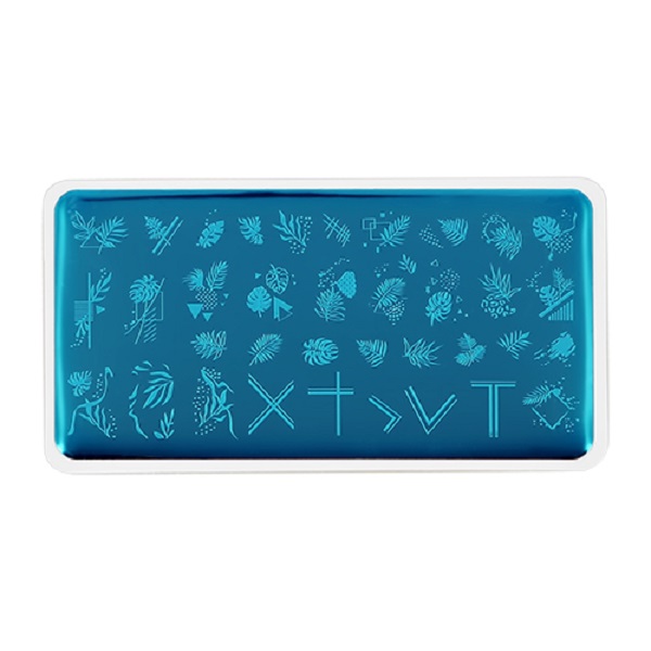 

Пластина для стемпинга Pink Up Stamp It! Tropic Print, 40 г, Серебристый