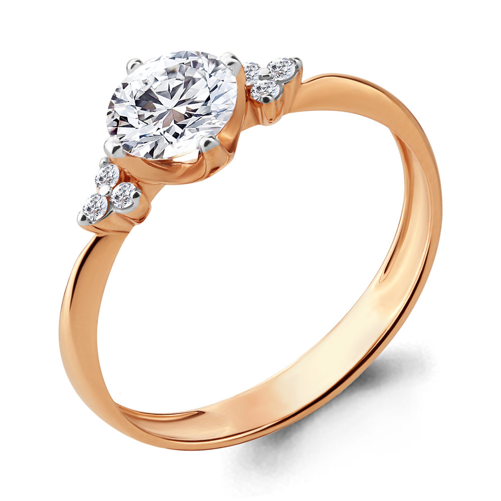 

Кольцо из серебра с фианитом Aquamarine Aquamarine 665401А_925_з р. 17,5, 665401А_925_з