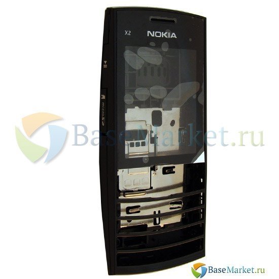 

Корпус BaseMarket для Nokia X2-02 (черный)