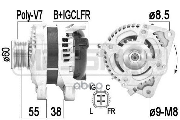 

Генератор ERA для Honda Accord VIII, CR-V III 2006-2015 209412