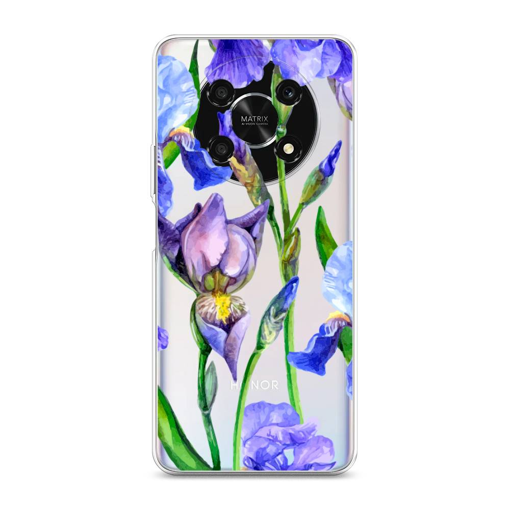 

Чехол Awog для Honor X9 5G "Синие ирисы", 6109750-8