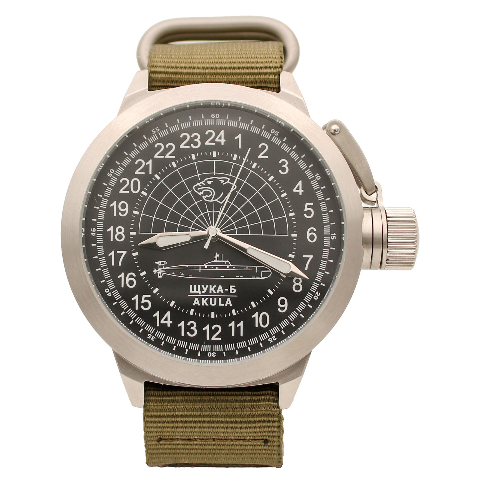 фото Наручные часы мужские watch triumph 971/щука-б(akula)-52 мм хаки