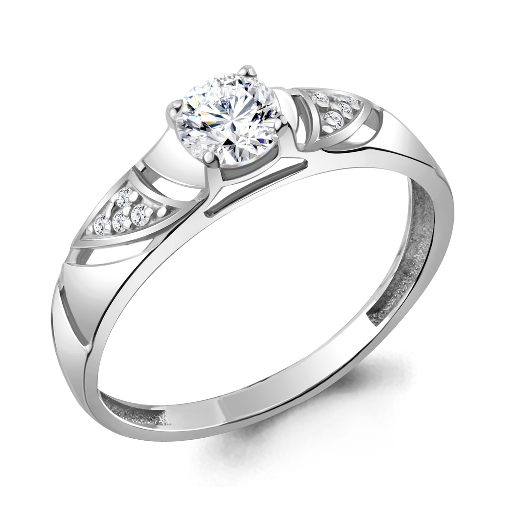 

Кольцо из серебра с фианитом Aquamarine Aquamarine 663601А_925_р р. 17, 663601А_925_р