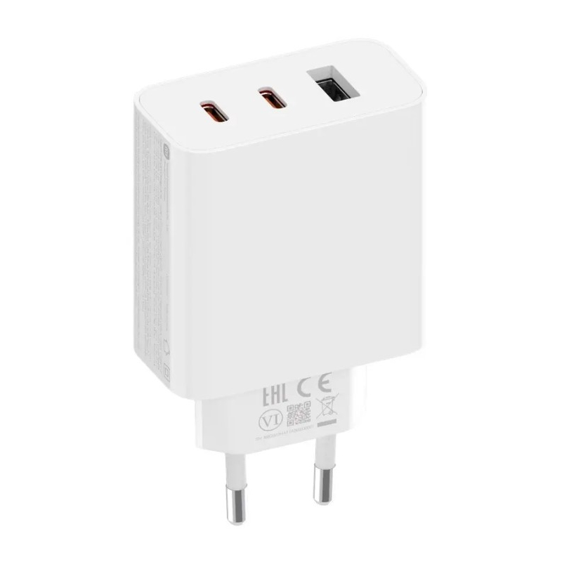 

Сетевое зарядное устройство Xiaomi 67W GaN Charger 2C1A EU, 6.1 А, белый, 67W GaN Charger 2C1A EU