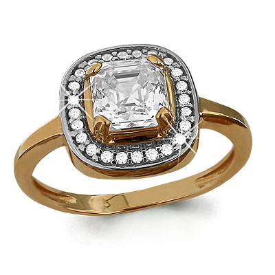 

Кольцо из красного золота с фианитом Aquamarine Aquamarine 662511А_585_кз р, 662511А_585_кз