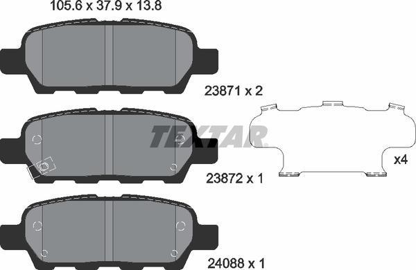 

Тормозные колодки TEXTAR 2387101