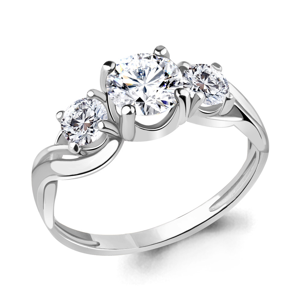 

Кольцо из серебра с фианитом Aquamarine Aquamarine 661921А_925_р р. 18,5, 661921А_925_р