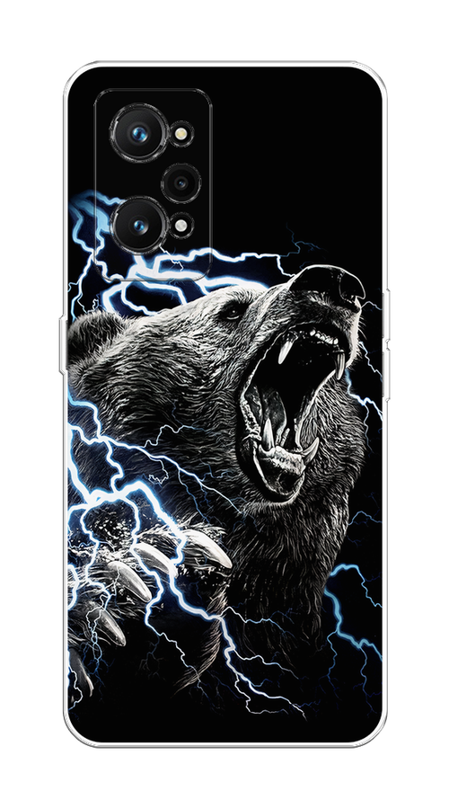

Чехол на Realme GT Neo 3T/Neo 2 "Гроза и медведь", Черный;серый;серебристый, 257750-1