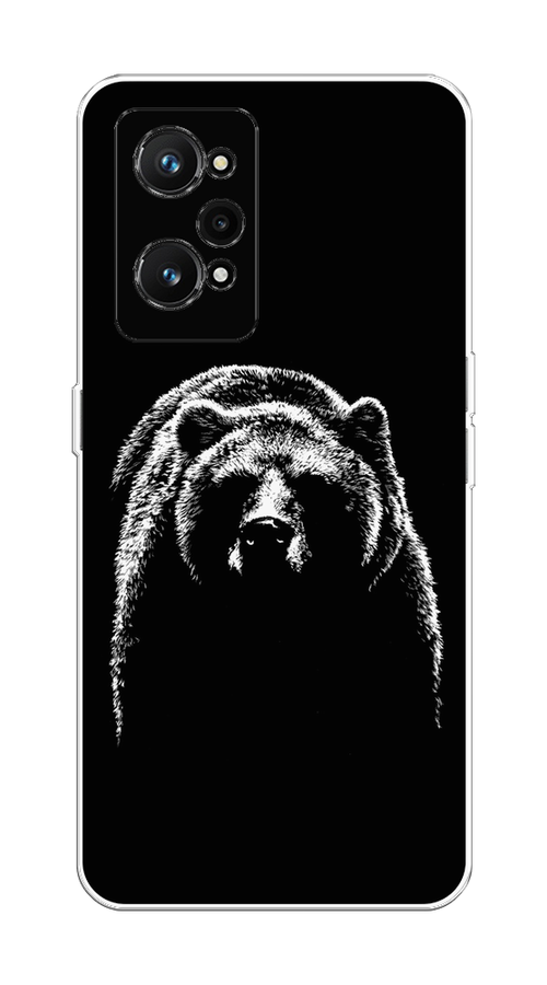 

Чехол на Realme GT Neo 3T/Neo 2 "Медведь в ночи", Белый;черный, 257750-1