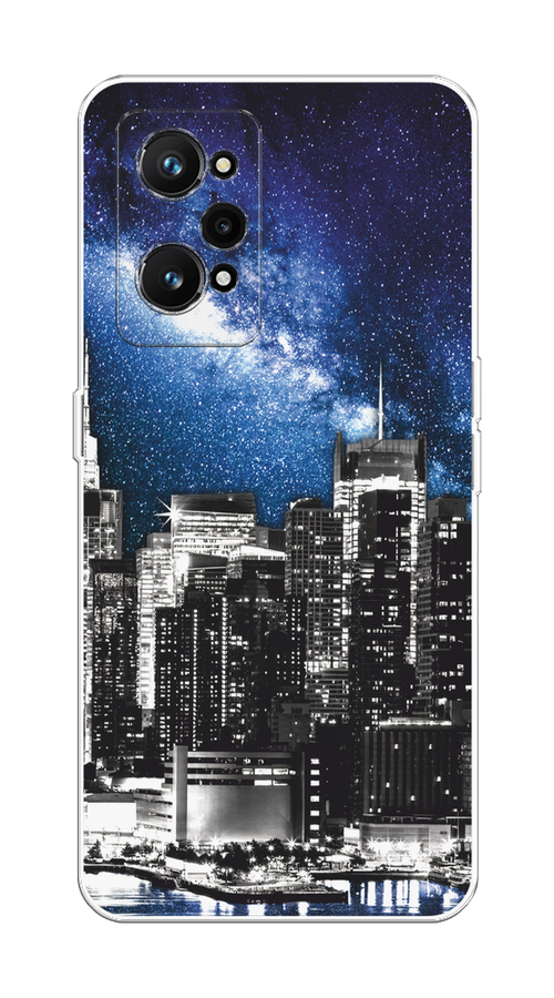 

Чехол на Realme GT Neo 3T/Neo 2 "Космический Нью-Йорк", Синий;серый, 257750-1