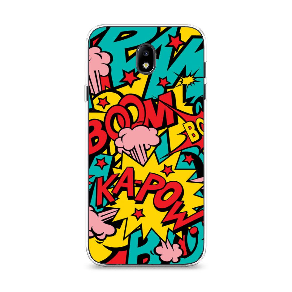 

Чехол Awog на Samsung Galaxy J7 2017 / Самсунг J7 2017 "Постер pop art", Голубой;желтый;красный, 23150-9