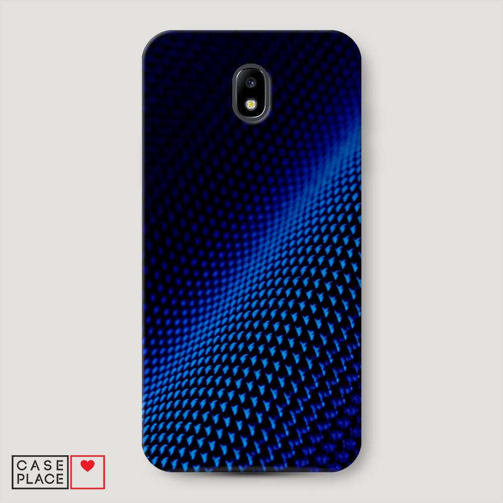 фото Чехол awog "синий карбон" для samsung galaxy j7 2017
