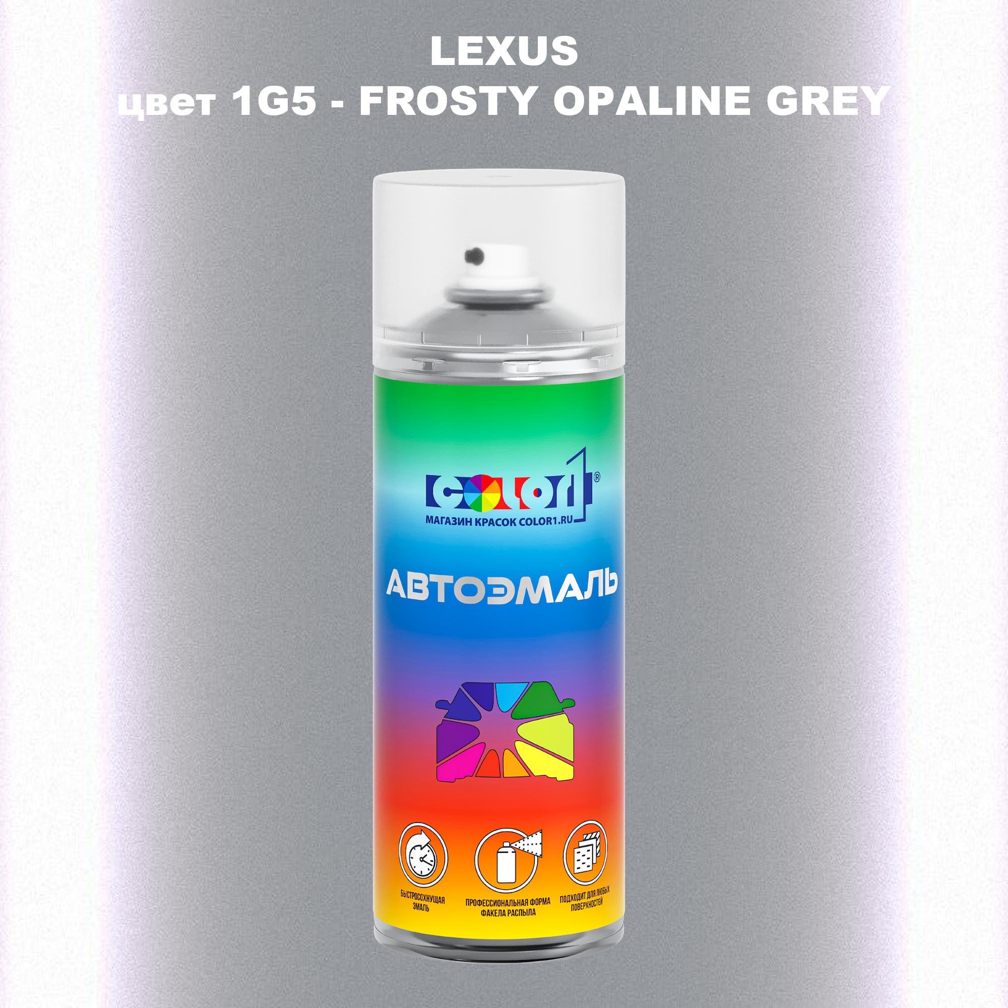 

Аэрозольная краска COLOR1 для LEXUS, цвет 1G5 - FROSTY OPALINE GREY, Прозрачный