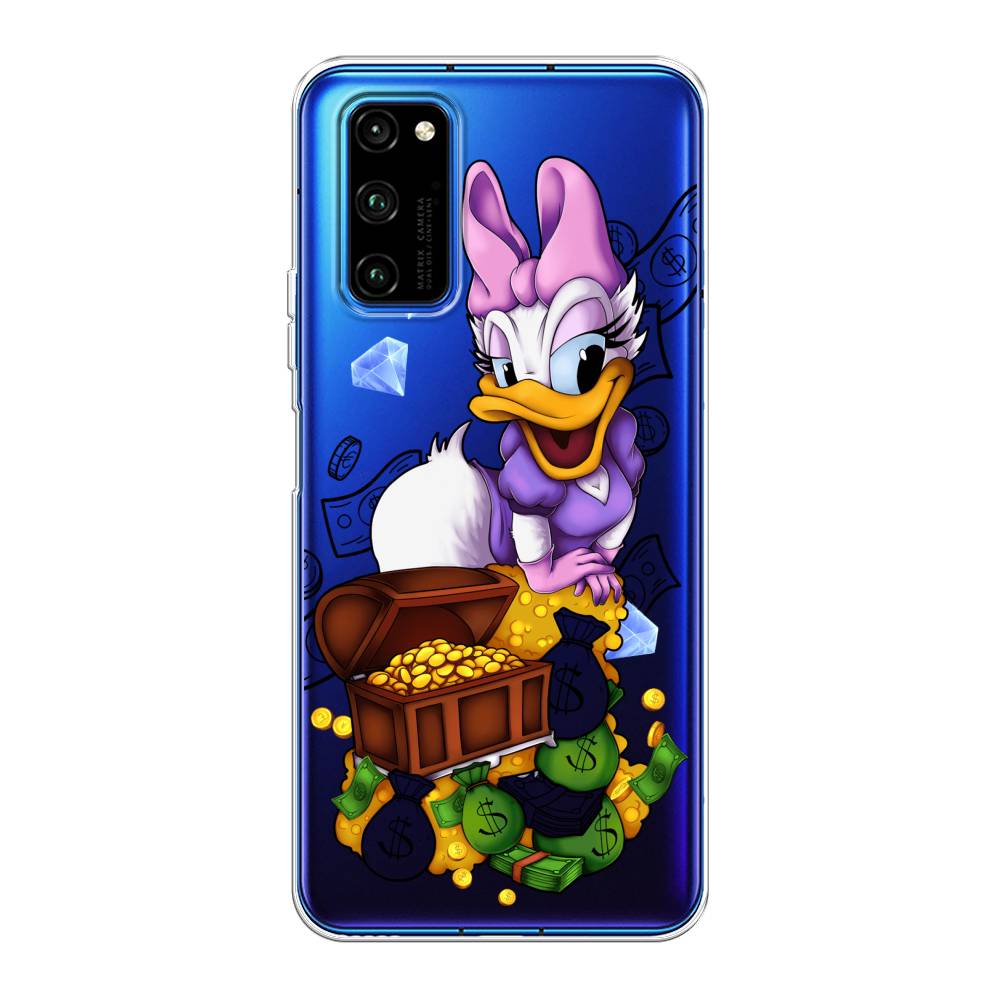 

Чехол на Huawei Honor V30 Pro "Rich Daisy Duck", Коричневый;белый;фиолетовый, 611450-6