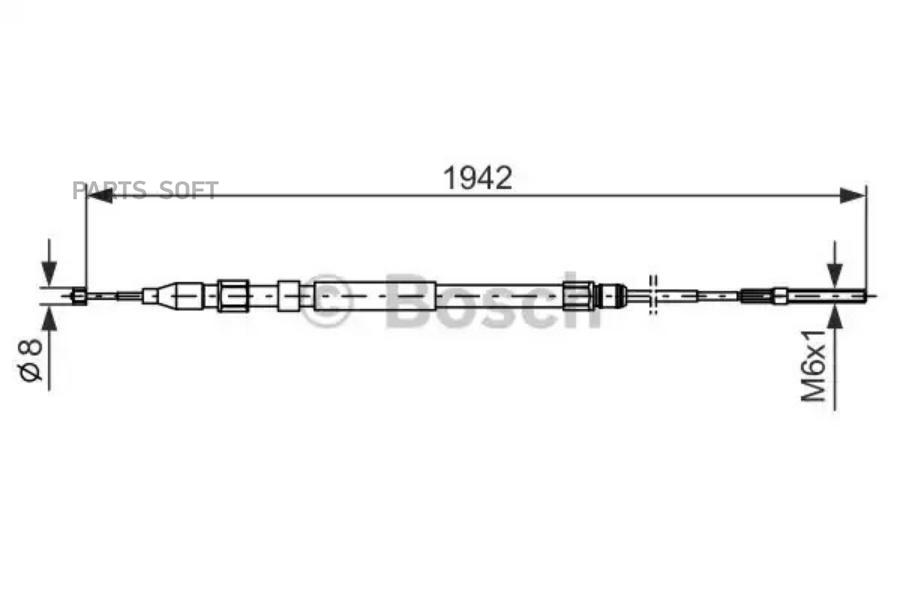 

1 987 477 820 Трос Ручника Л.+П Bmw X5 3.0/4.8 00> Bosch арт. 1987477820