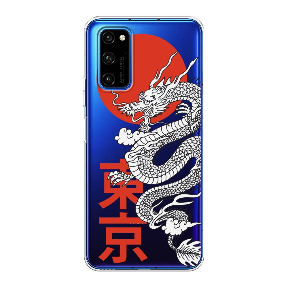 

Чехол на Huawei Honor V30 Pro "Китайский дракон", Черный;красный;белый, 611450-1