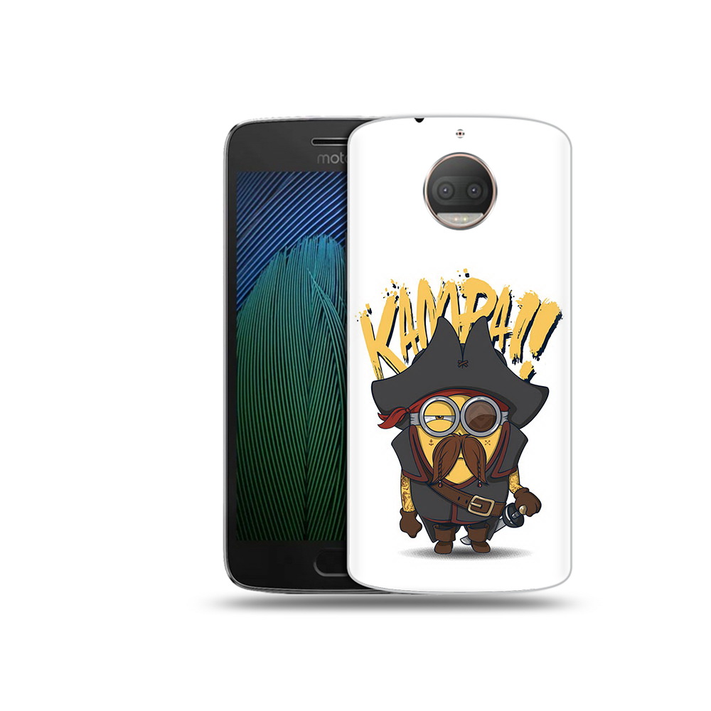 

Чехол MyPads Tocco для Motorola Moto G5S Plus миньон пират (PT75337.377.476), Прозрачный, Tocco