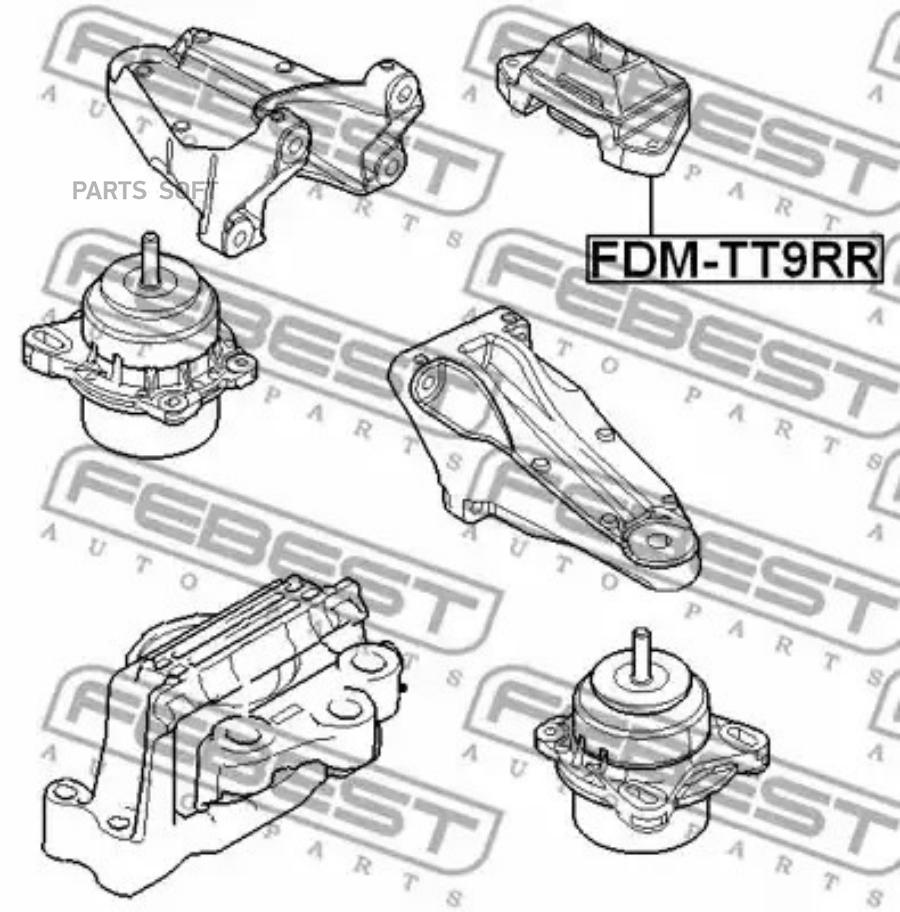 

Подушка двигателя Febest FDMTT9RR