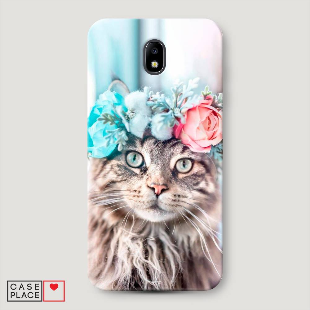 

Чехол Awog "Кот в венке" для Samsung Galaxy J7 2017, 23120-1