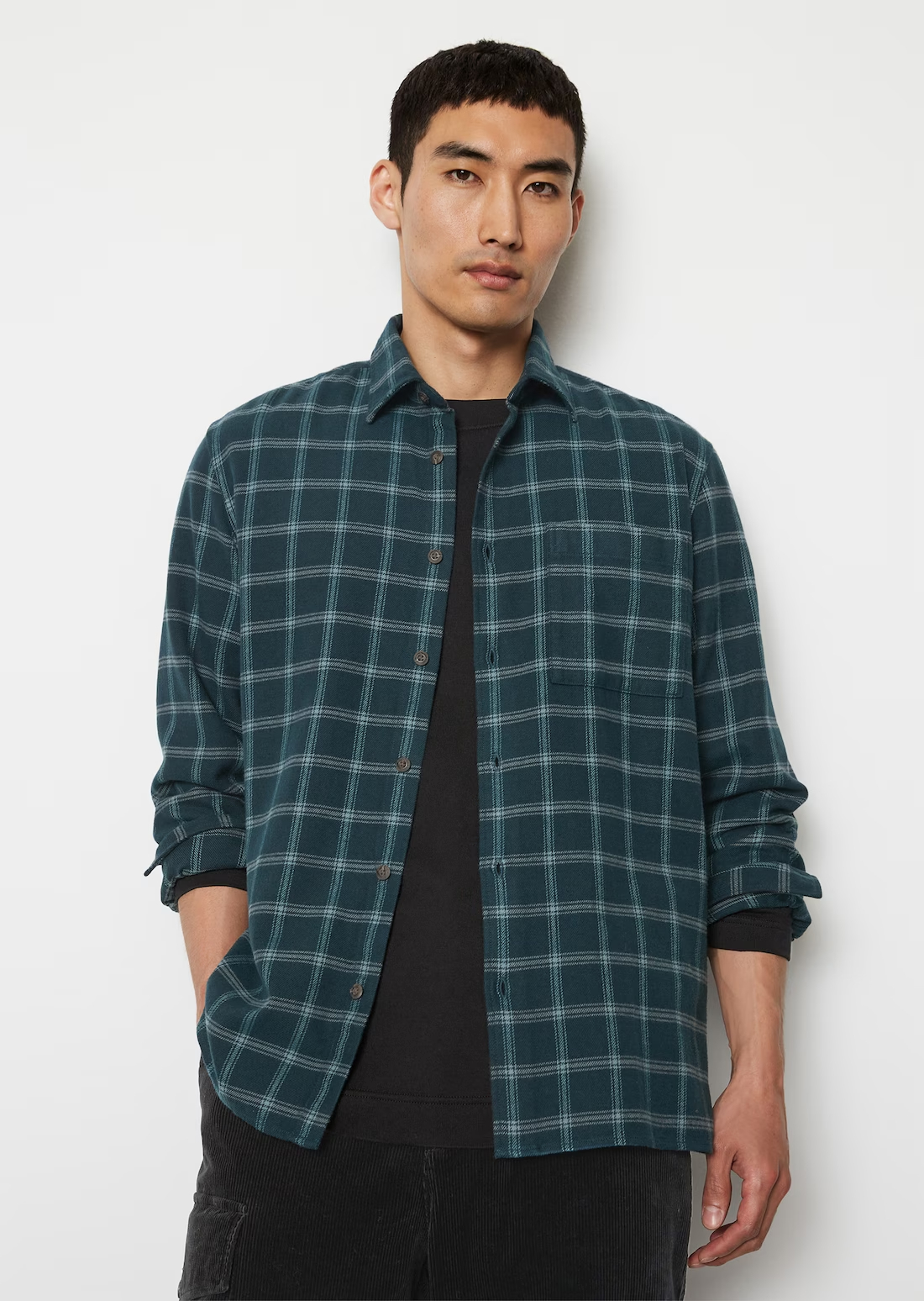 

Рубашка мужская Marc O’Polo 330734042306 бирюзовая 2XL, Бирюзовый, 330734042306