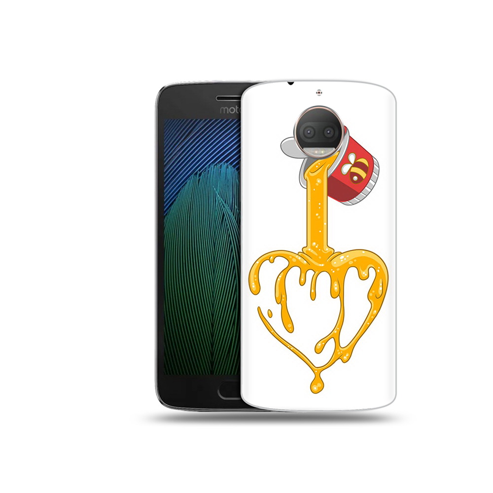 

Чехол MyPads Tocco для Motorola Moto G5S Plus медовое сердце (PT75337.377.471), Прозрачный, Tocco