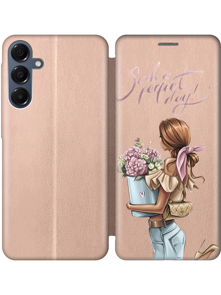 

Чехол-книжка на Samsung Galaxy A16 с принтом "Какой прекрасный день" золотой, Золотистый;прозрачный;голубой;розовый, 786721775