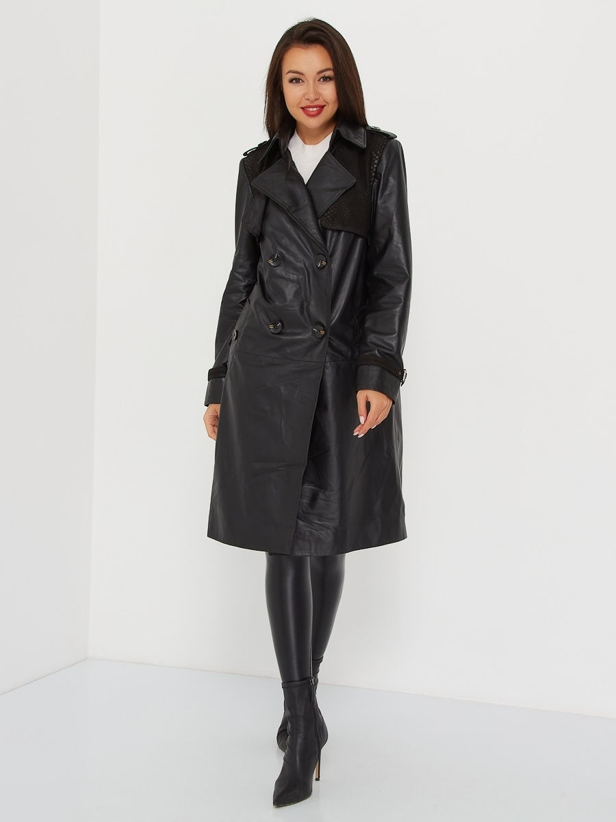 

Плащ женский Este'e exclusive Fur&Leather B-118 черный M, B-118