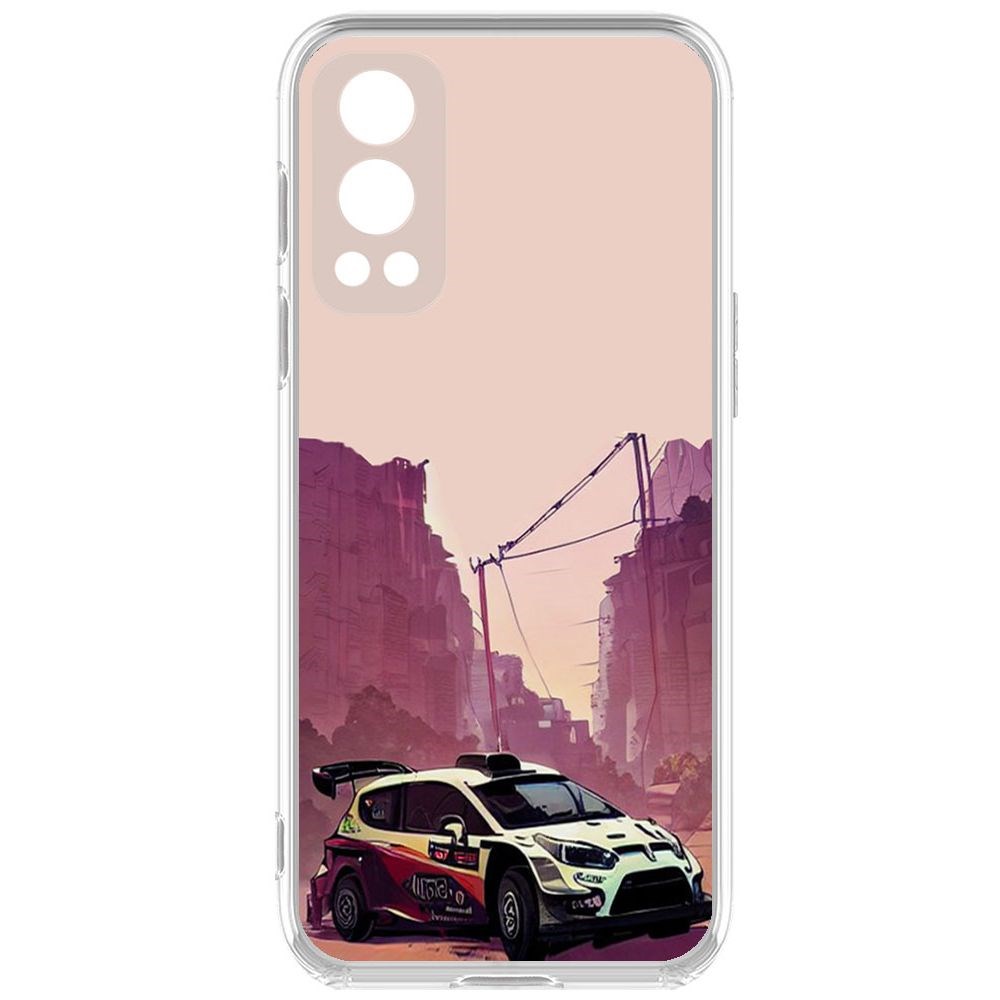 

Чехол-накладка Krutoff Clear Case Гоночный каньон для OnePlus Nord 2 5G, Прозрачный