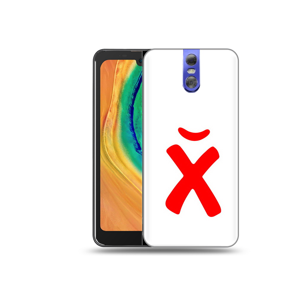 

Чехол MyPads Tocco для Doogee BL7000 абстракция буква х, Прозрачный, Tocco