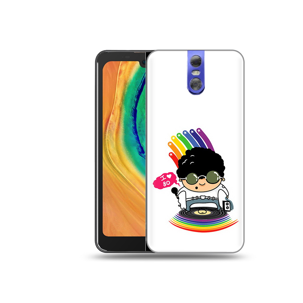 

Чехол MyPads Tocco для Doogee BL7000 Я люблю 80-е, Прозрачный, Tocco
