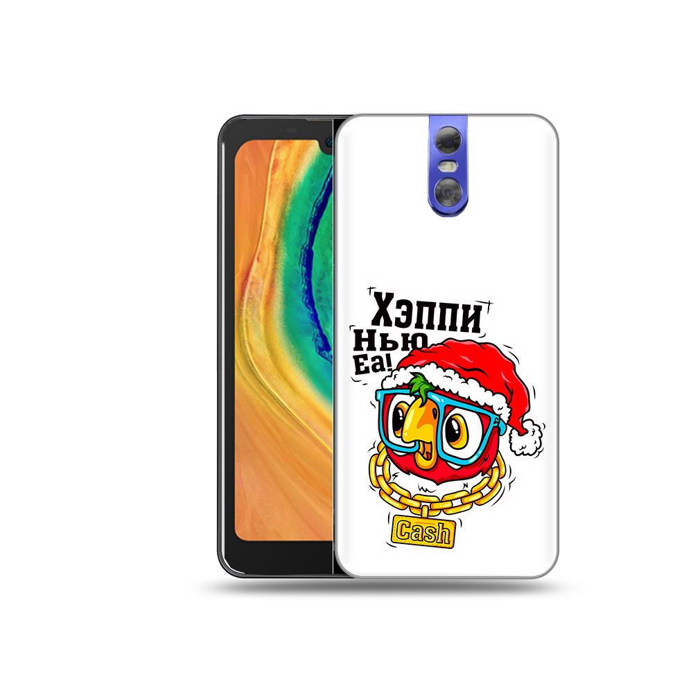 

Чехол MyPads Tocco для Doogee BL7000 Хэппи нью еа, Прозрачный, Tocco