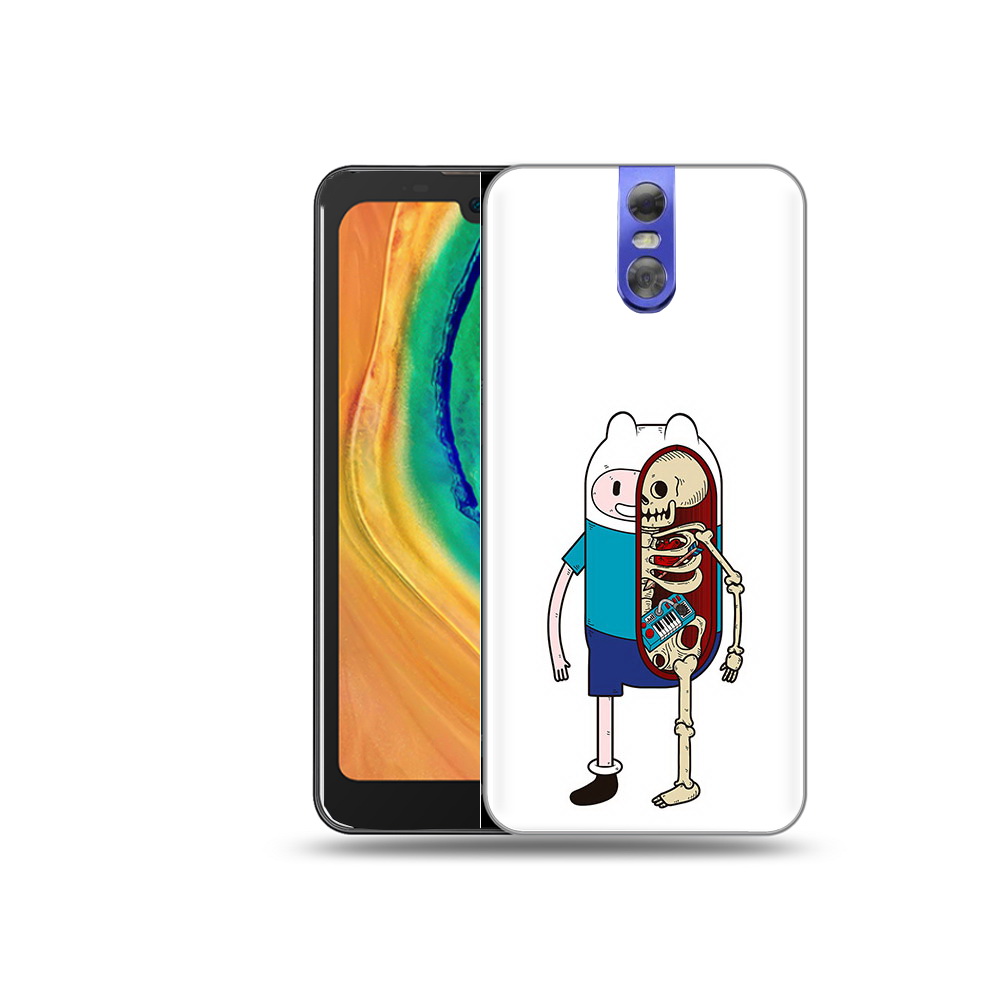 

Чехол MyPads Tocco для Doogee BL7000 Финн скелет, Прозрачный, Tocco
