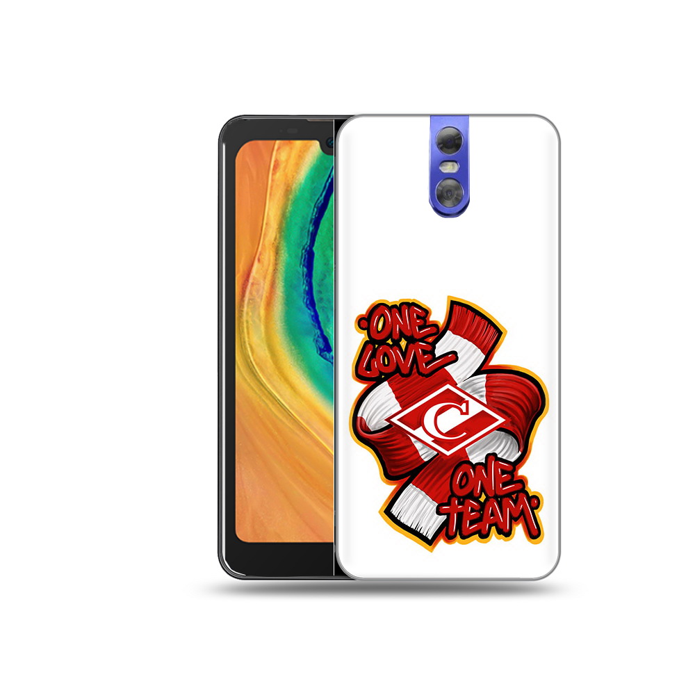 

Чехол MyPads Tocco для Doogee BL7000 ФК спарак 1 любовь, Прозрачный, Tocco
