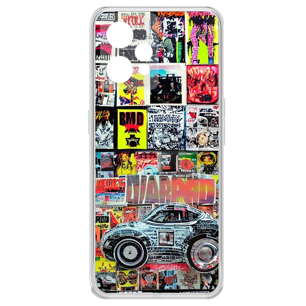 

Чехол-накладка Krutoff Clear Case Автопамфлет для Realme 9 Pro+