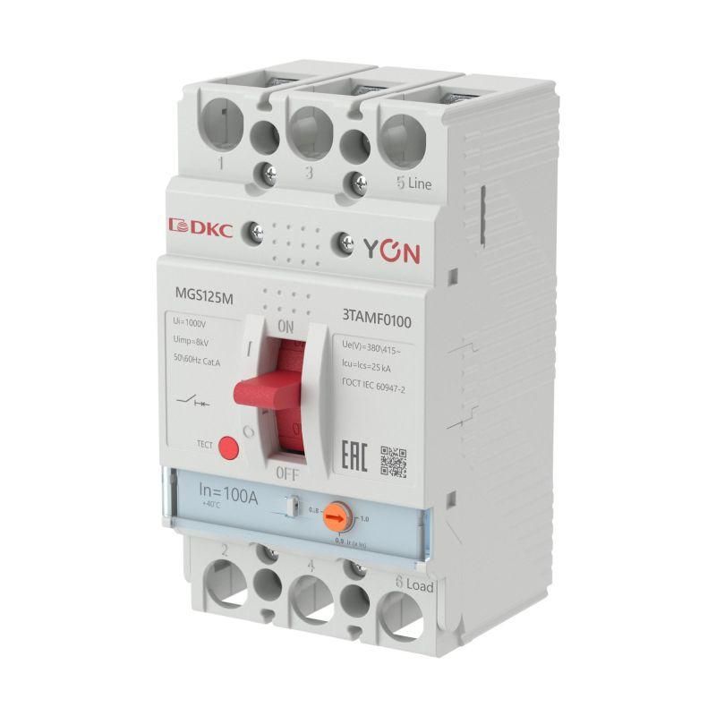 

Выключатель автоматический MGS125 3P 80-100A 25kA YON MGS125M-3TAMF0100