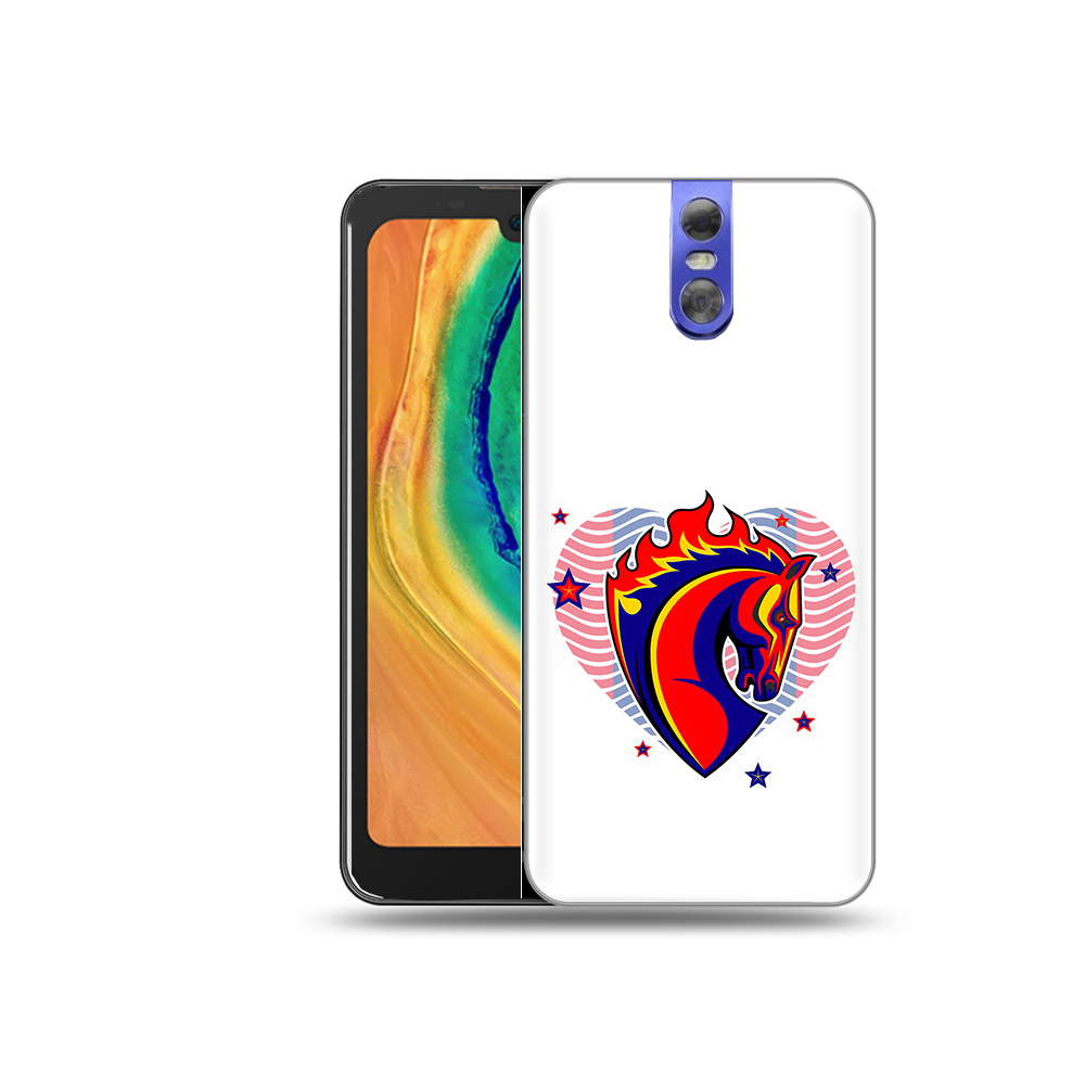 

Чехол MyPads Tocco для Doogee BL7000 ФК ЦСЛ Лошадь, Прозрачный, Tocco