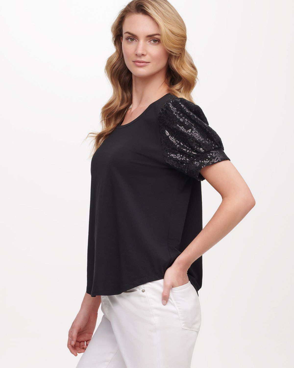 

Блуза женская DKNY P0GH7GWC черная 2XS, P0GH7GWC