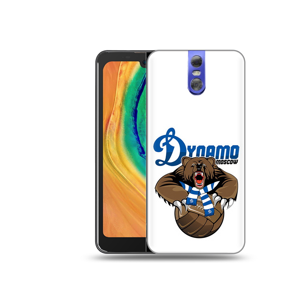 

Чехол MyPads Tocco для Doogee BL7000 ФК Динамо медведь, Прозрачный, Tocco